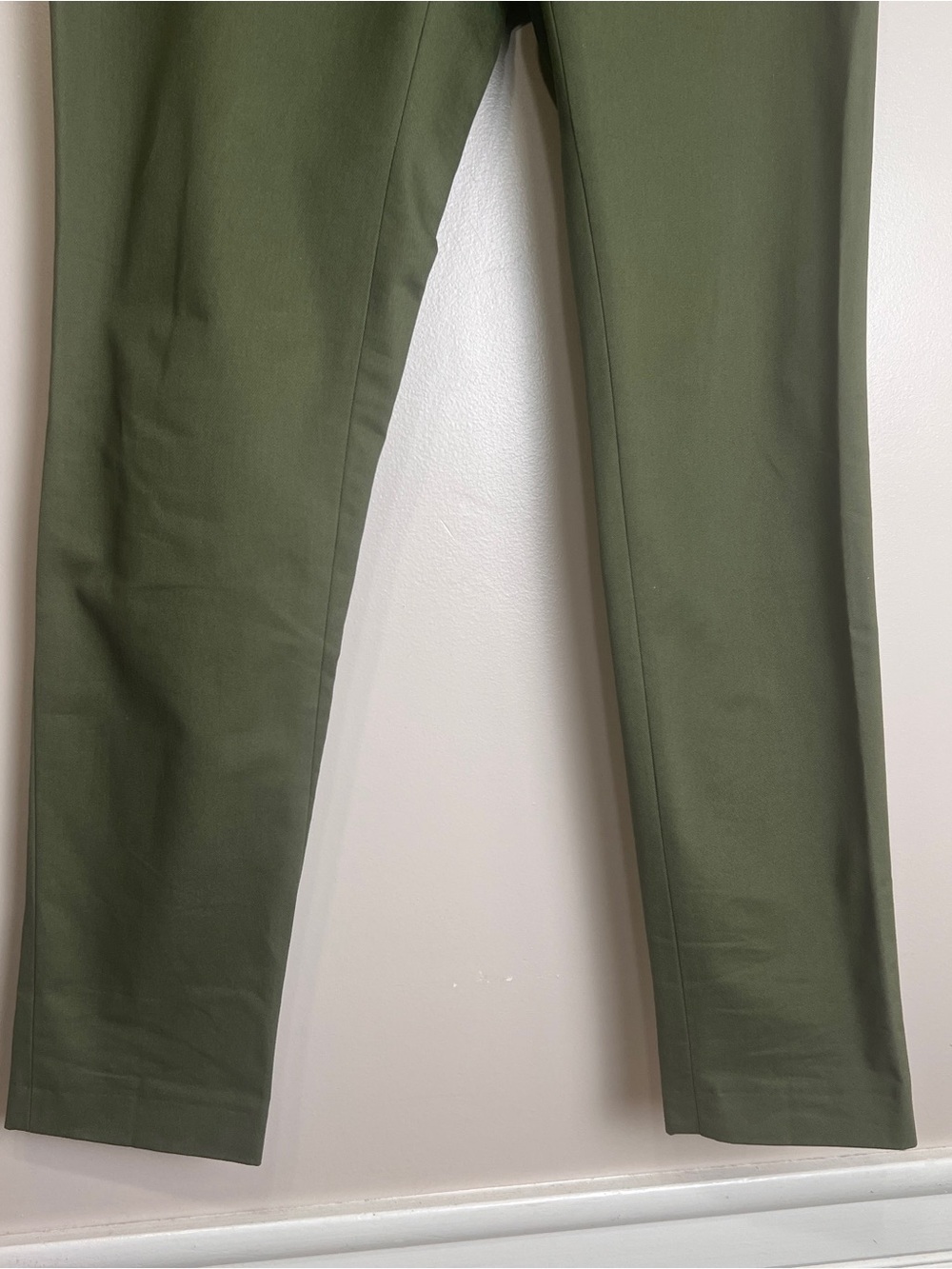 Indochino Pants Mens 34X32 Olive Green Trousers Straight Flat Front Custom, EUC - Picture 3 of 8